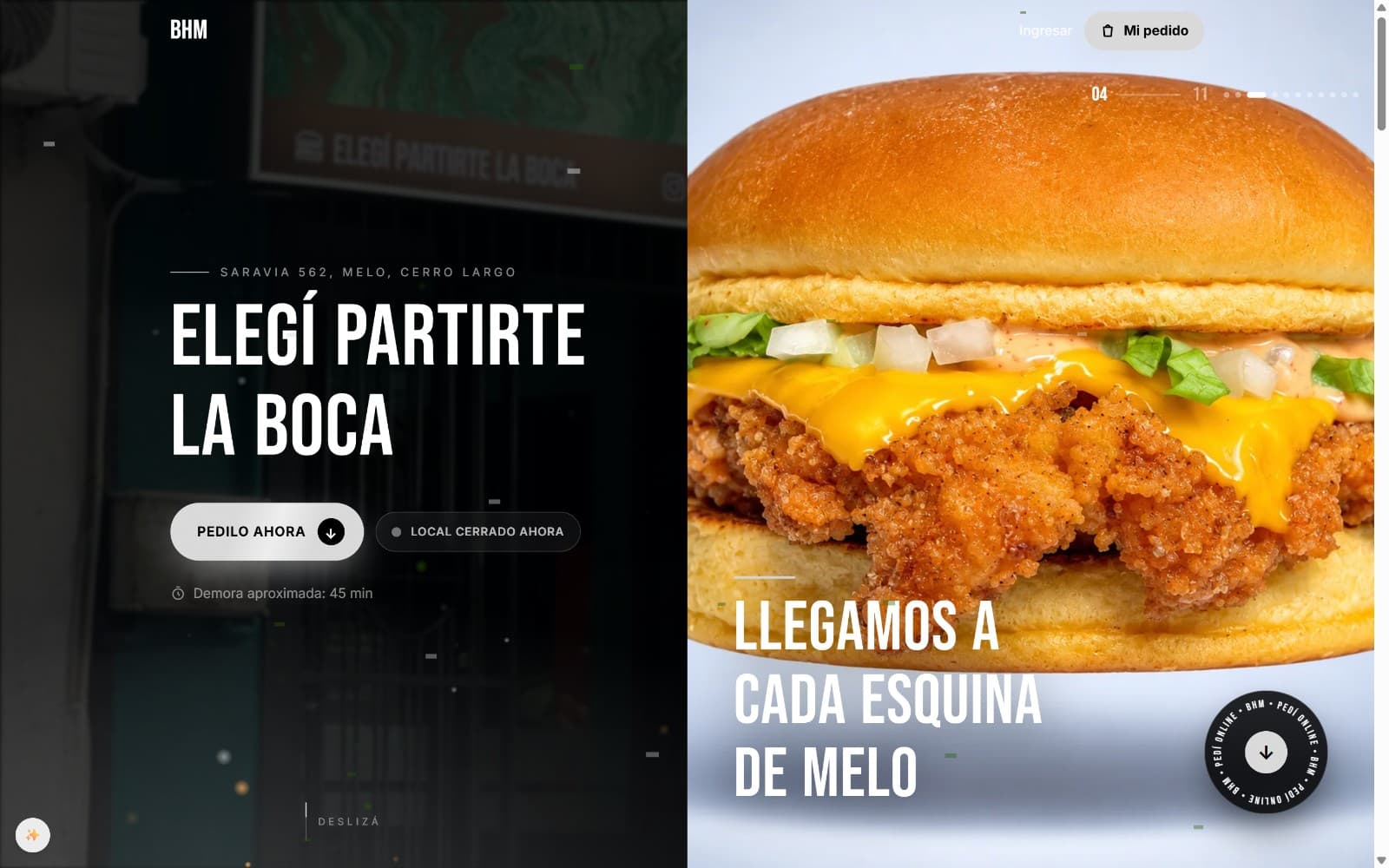 Sistema completo para Burger House Melo (BHM)