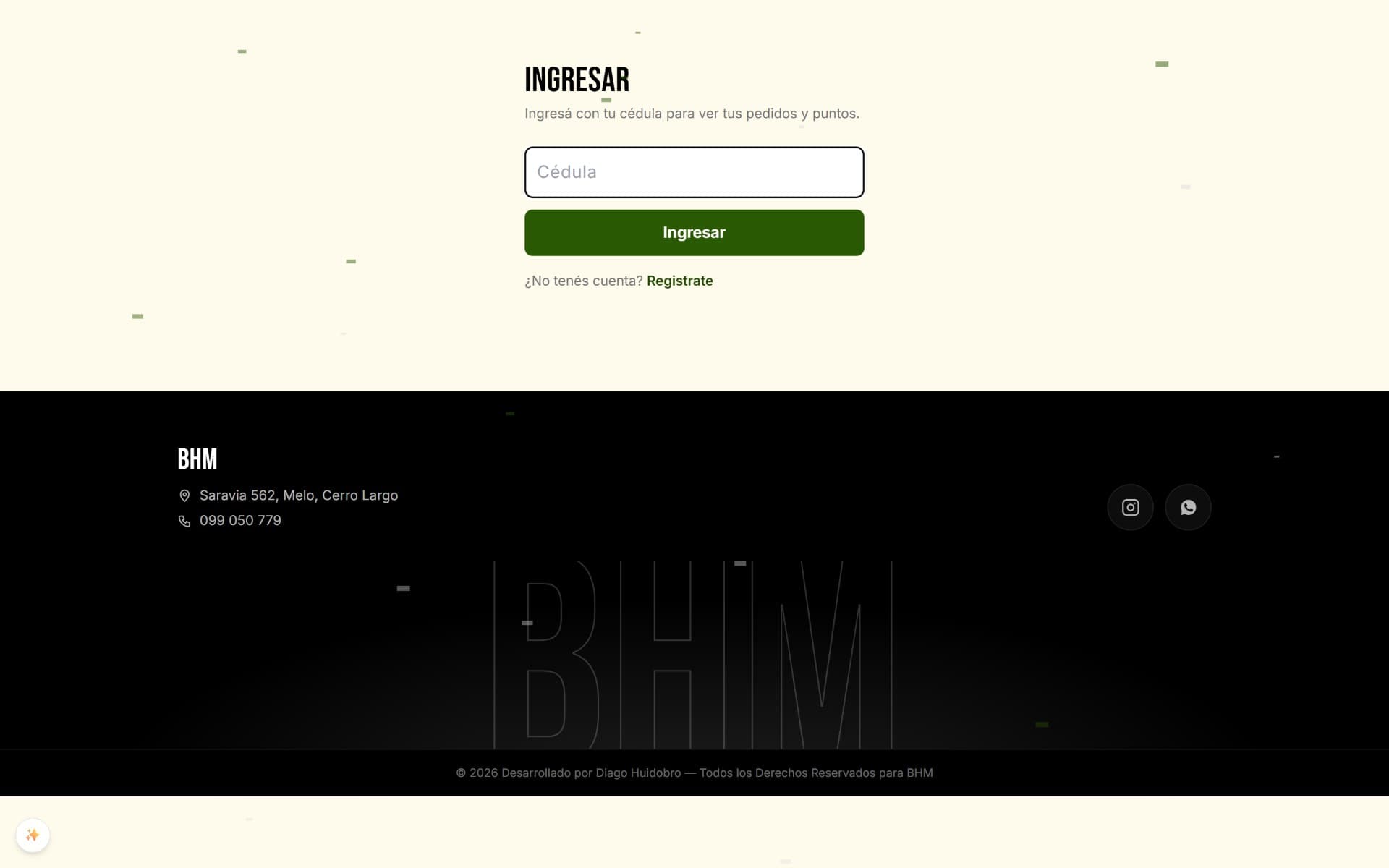 BHM — login