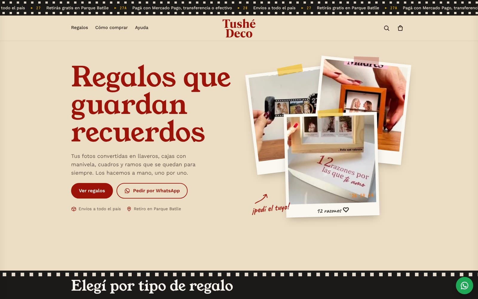 Tushé Deco: tienda online de regalos con fotos