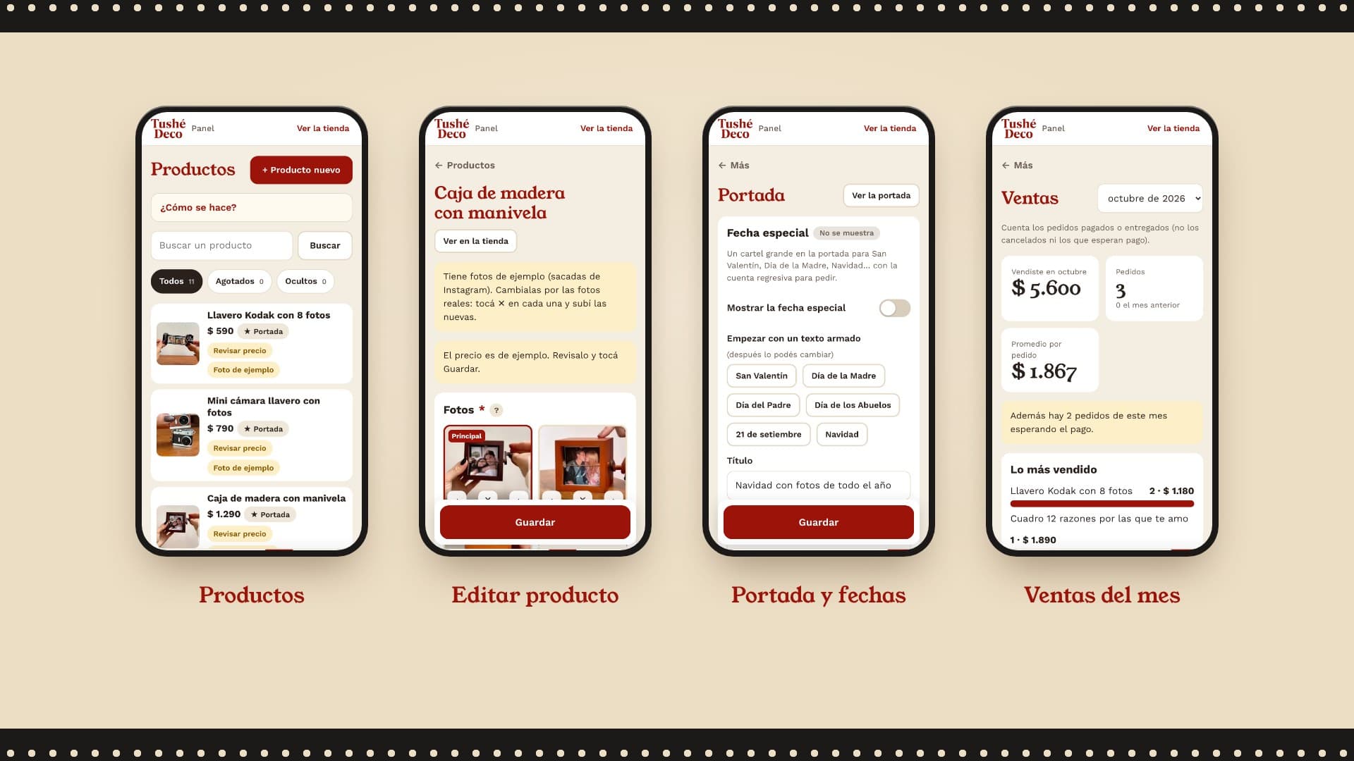 Tushé Deco — versión celular