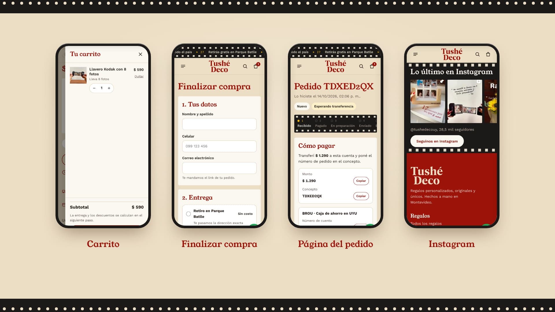 Tushé Deco — versión celular